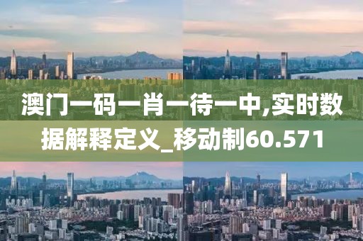 澳门一码一肖一待一中,实时数据解释定义_移动制60.571
