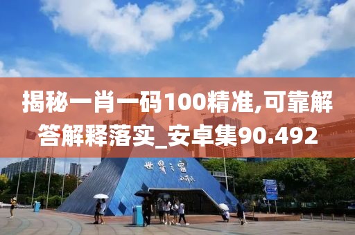 揭秘一肖一码100精准,可靠解答解释落实_安卓集90.492