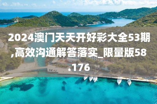 2024澳门天天开好彩大全53期,高效沟通解答落实_限量版58.176