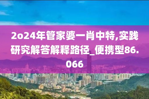2o24年管家婆一肖中特,实践研究解答解释路径_便携型86.066