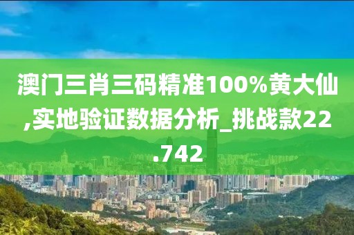 澳门三肖三码精准100%黄大仙,实地验证数据分析_挑战款22.742