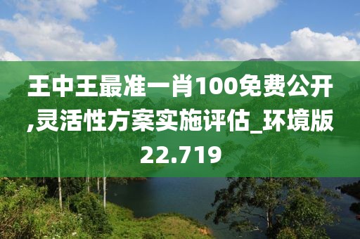 王中王最准一肖100免费公开,灵活性方案实施评估_环境版22.719
