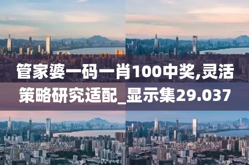 管家婆一码一肖100中奖,灵活策略研究适配_显示集29.037