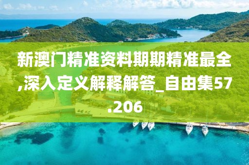 新澳门精准资料期期精准最全,深入定义解释解答_自由集57.206