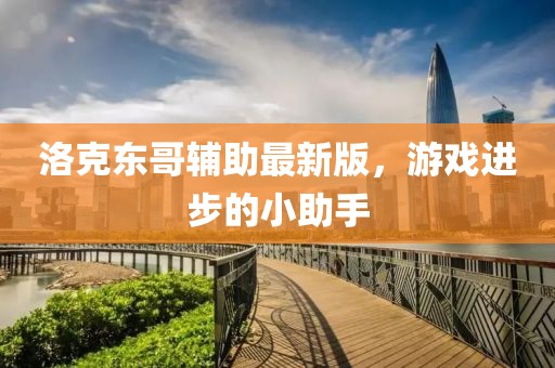 洛克东哥辅助最新版，游戏进步的小助手