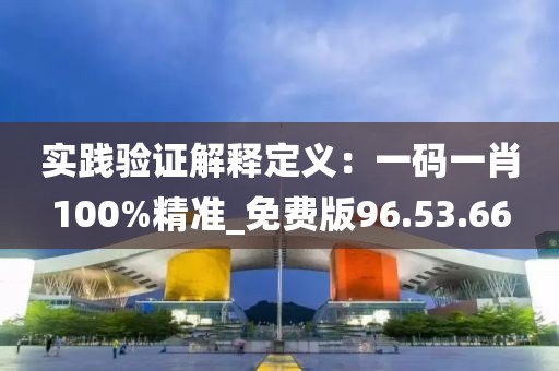 实践验证解释定义：一码一肖100%精准_免费版96.53.66