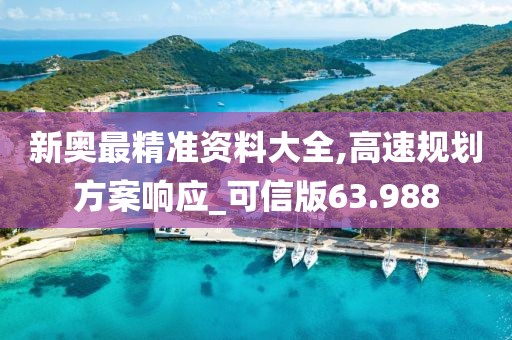 新奥最精准资料大全,高速规划方案响应_可信版63.988