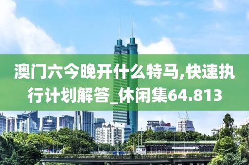 澳门六今晚开什么特马,快速执行计划解答_休闲集64.813