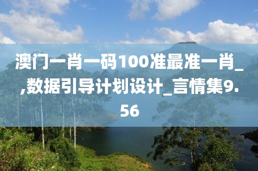澳门一肖一码100准最准一肖_,数据引导计划设计_言情集9.56
