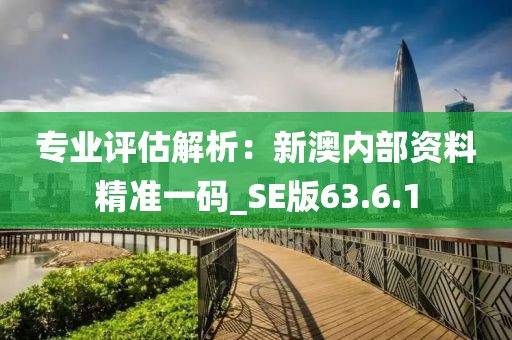 专业评估解析：新澳内部资料精准一码_SE版63.6.1