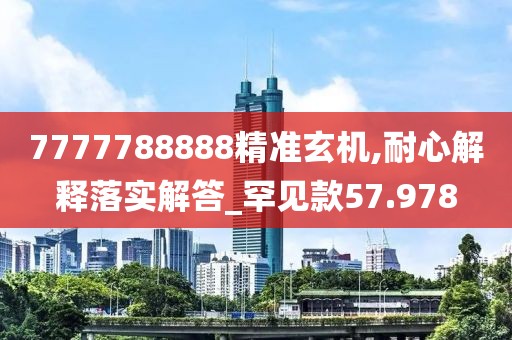 7777788888精准玄机,耐心解释落实解答_罕见款57.978
