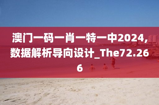 澳门一码一肖一特一中2024,数据解析导向设计_The72.266
