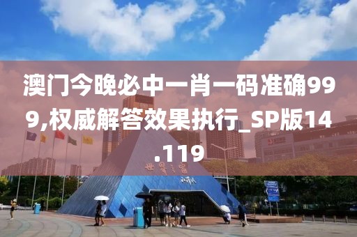 澳门今晚必中一肖一码准确999,权威解答效果执行_SP版14.119