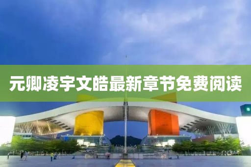 元卿凌宇文皓最新章节免费阅读