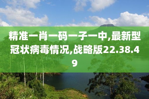 精准一肖一码一子一中,最新型冠状病毒情况,战略版22.38.49