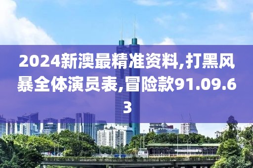 2024新澳最精准资料,打黑风暴全体演员表,冒险款91.09.63