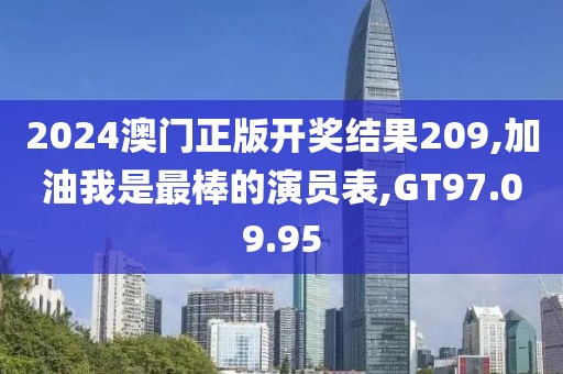 2024澳门正版开奖结果209,加油我是最棒的演员表,GT97.09.95