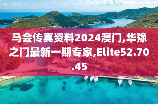 马会传真资料2024澳门,华豫之门最新一期专家,Elite52.70.45
