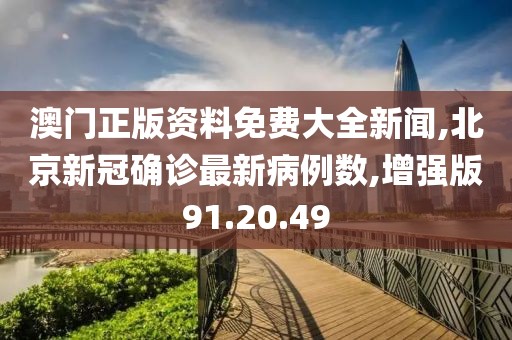 澳门正版资料免费大全新闻,北京新冠确诊最新病例数,增强版91.20.49