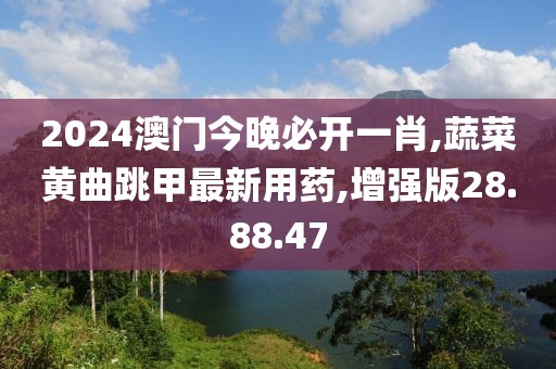 2024澳门今晚必开一肖,蔬菜黄曲跳甲最新用药,增强版28.88.47