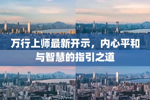 万行上师最新开示，内心平和与智慧的指引之道