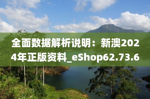 全面数据解析说明：新澳2024年正版资料_eShop62.73.60