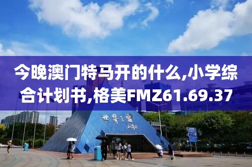 今晚澳门特马开的什么,小学综合计划书,格美FMZ61.69.37