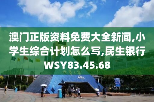 澳门正版资料免费大全新闻,小学生综合计划怎么写,民生银行WSY83.45.68