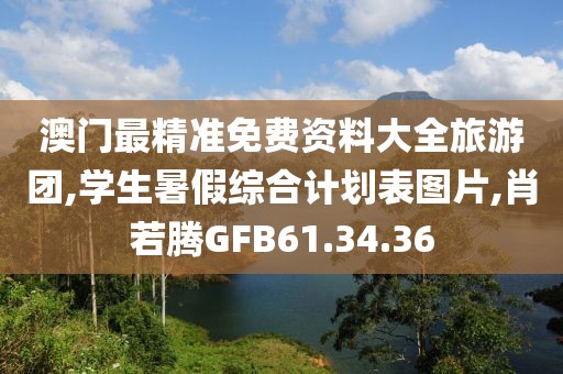 澳门最精准免费资料大全旅游团,学生暑假综合计划表图片,肖若腾GFB61.34.36