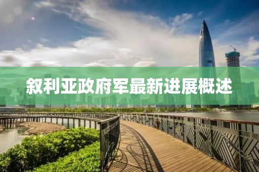 叙利亚政府军最新进展概述