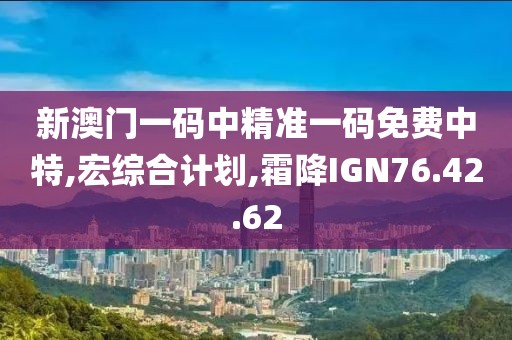 新澳门一码中精准一码免费中特,宏综合计划,霜降IGN76.42.62