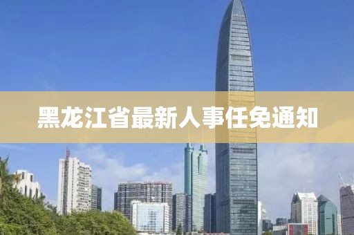 黑龙江省最新人事任免通知