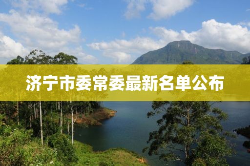 济宁市委常委最新名单公布