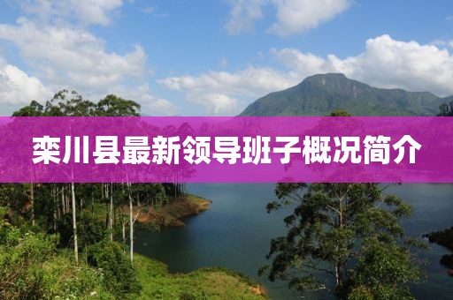 栾川县最新领导班子概况简介