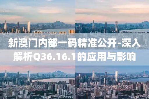 新澳门内部一码精准公开-深入解析Q36.16.1的应用与影响