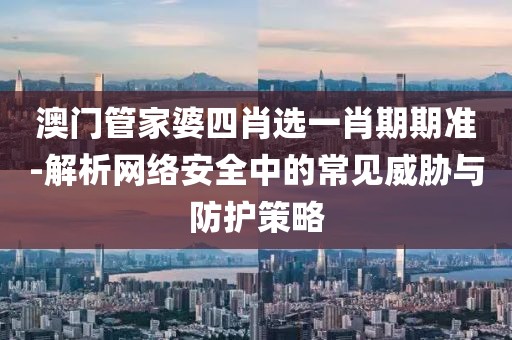 澳门管家婆四肖选一肖期期准-解析网络安全中的常见威胁与防护策略