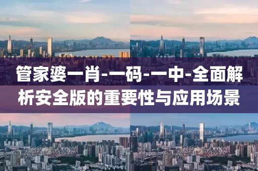 管家婆一肖-一码-一中-全面解析安全版的重要性与应用场景