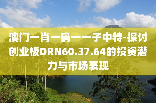 澳门一肖一码一一子中特-探讨创业板DRN60.37.64的投资潜力与市场表现