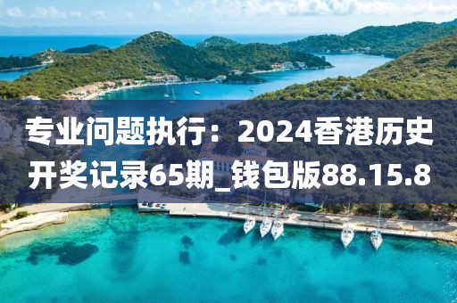 专业问题执行：2024香港历史开奖记录65期_钱包版88.15.80