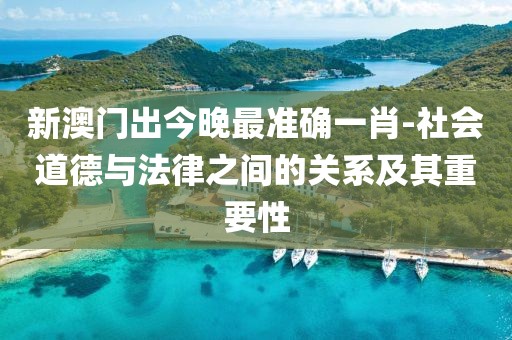 新澳门出今晚最准确一肖-社会道德与法律之间的关系及其重要性