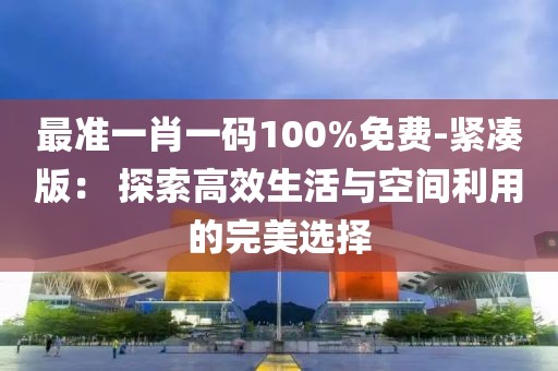 最准一肖一码100%免费-紧凑版： 探索高效生活与空间利用的完美选择