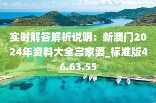 实时解答解析说明：新澳门2024年资料大全宫家婆_标准版46.63.55