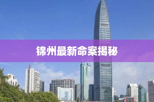 锦州最新命案揭秘