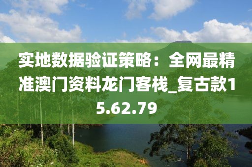 实地数据验证策略：全网最精准澳门资料龙门客栈_复古款15.62.79