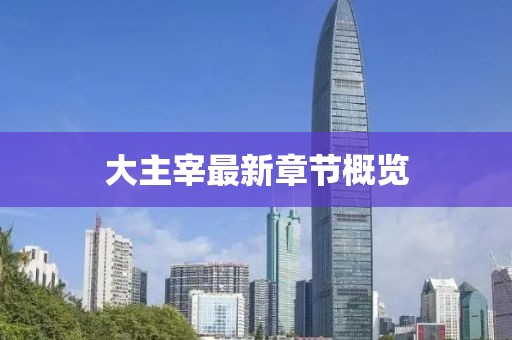 大主宰最新章节概览
