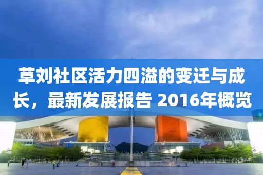 草刘社区活力四溢的变迁与成长，最新发展报告 2016年概览