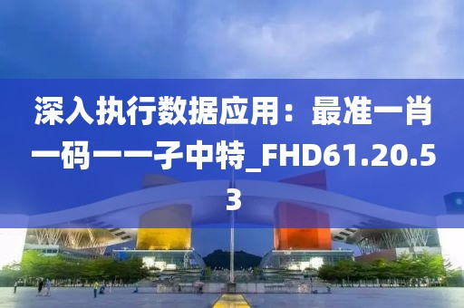 深入执行数据应用：最准一肖一码一一孑中特_FHD61.20.53