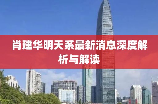 肖建华明天系最新消息深度解析与解读