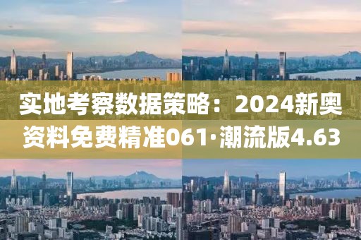 实地考察数据策略：2024新奥资料免费精准061·潮流版4.63