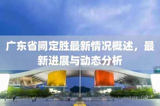 广东省阙定胜最新情况概述，最新进展与动态分析